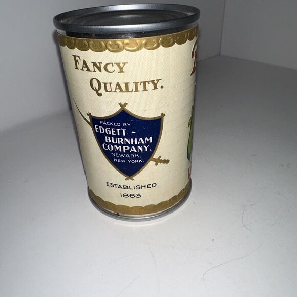 VTG Advertising Edgett But ham CO‎ Newark NY Small Green Lima Beans Can - Picture 5 of 10